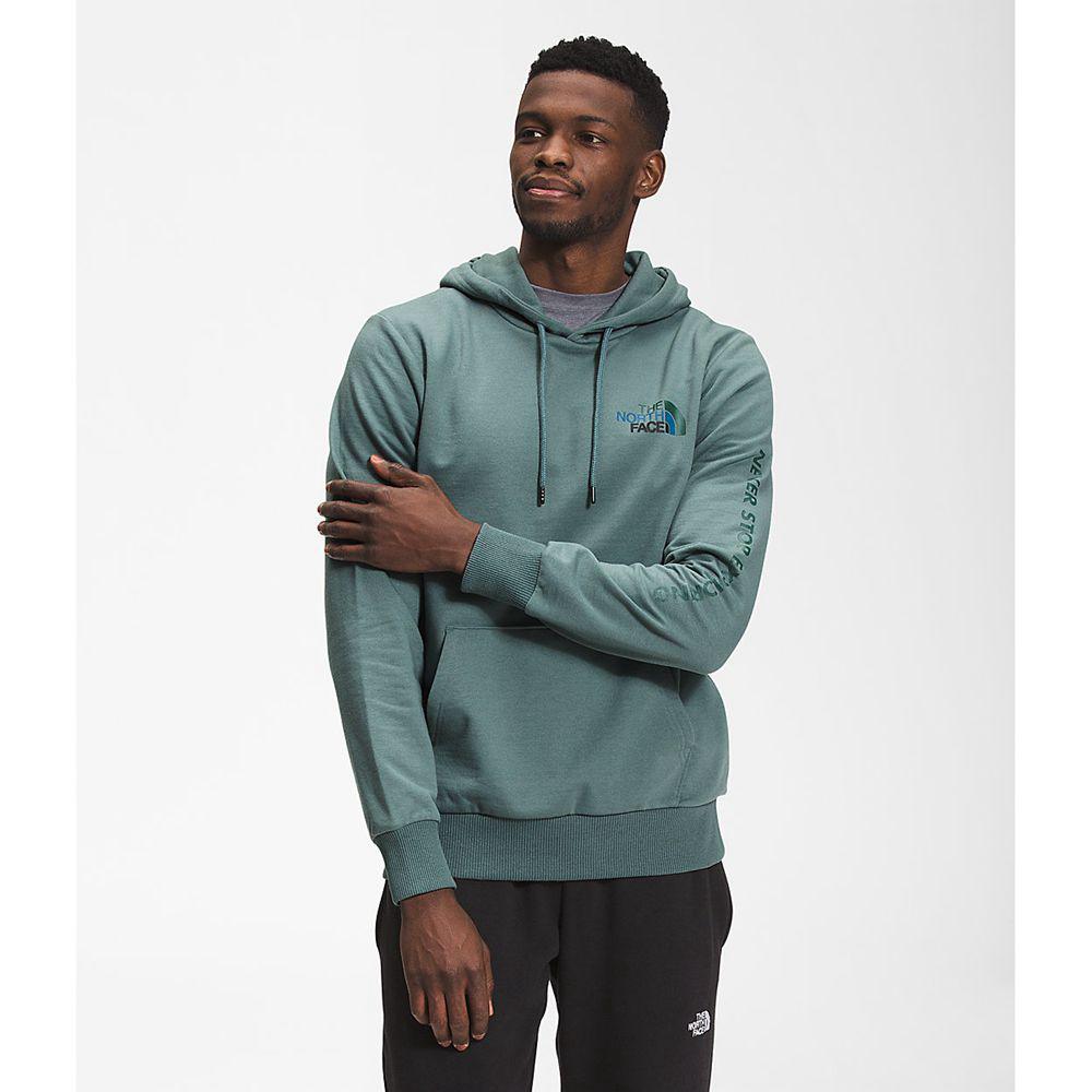 The North Face Logo Play Ανδρικα Φούτερ Hoodie - Πρασινο (GKIO94073)